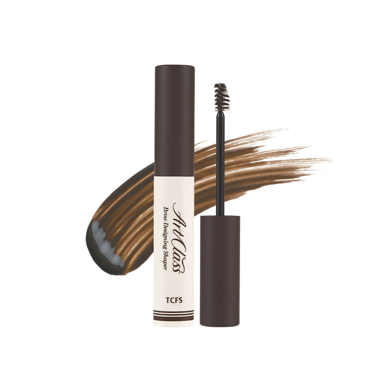 ProtoClinical k-beauty [TOO COOL FOR SCHOOL] Artclass Brow Designing Shaper 4ml single slim brow tube centered upright in gray on a light neutral background