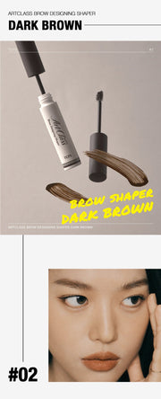 ProtoClinical k-beauty [TOO COOL FOR SCHOOL] Artclass Brow Designing Shaper 4ml single slim brow tube centered upright on a light neutral background