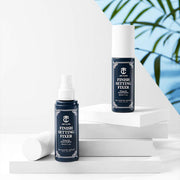 ProtoClinical k-beauty cosmetic product packaging on a soft blue background.