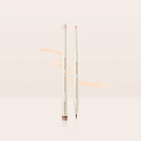 ProtoClinical k-beauty [TOO COOL FOR SCHOOL] Artclass Glam Under Liner 0.2g/0.7g (4 Colors) two cream liner pens standing upright on a pale peach reflective surface with a soft peach swatch behind them