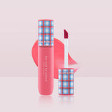ProtoClinical k-beauty [TOO COOL FOR SCHOOL] Glossy Blaster Tint 3.4g (9colors) single upright pink lip tint silhouette on a pale blue and blush background