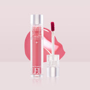 ProtoClinical k-beauty [TOO COOL FOR SCHOOL] Pleur Tint 4g (8 Colors) single pale pink lip tint silhouette centered in a square layout on a light gray and blush background
