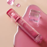 ProtoClinical k-beauty [TOO COOL FOR SCHOOL] Verre Color Gloss 2.6g (6colors) square rosy pink shade graphic with a deeper pink block on the lower right and pale peach side shading