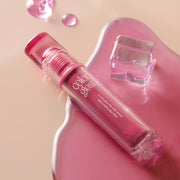 ProtoClinical k-beauty [TOO COOL FOR SCHOOL] Verre Color Gloss 2.6g (6colors) square rosy pink shade graphic with a deeper pink block on the lower right and pale peach side shading