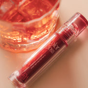 ProtoClinical k-beauty [TOO COOL FOR SCHOOL] Verre Color Gloss 2.6g (6colors) square warm coral shade graphic with a darker central swatch block and soft peach gradient background