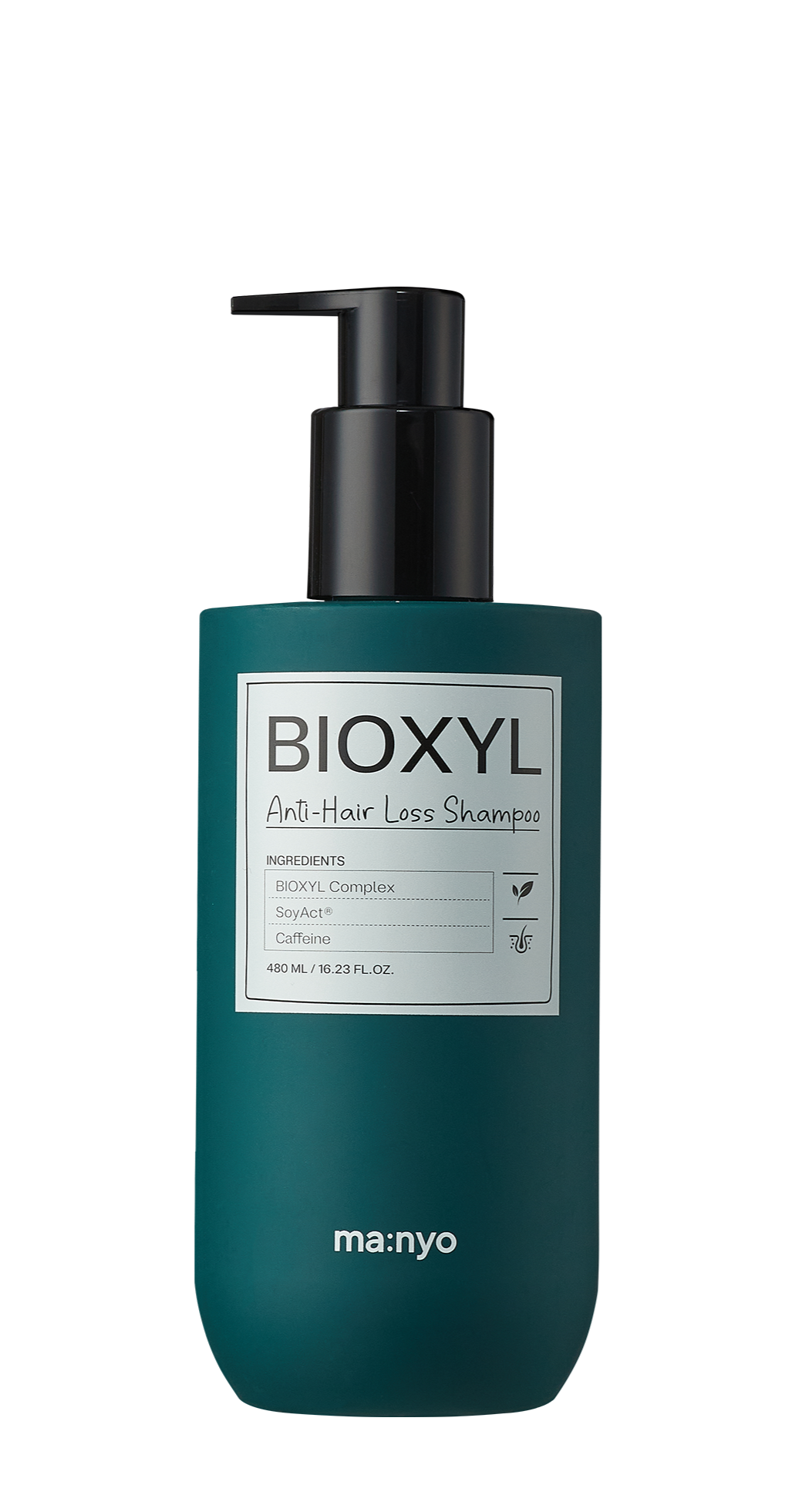 ProtoClinical k-beauty deep teal beauty product silhouette on a light background.