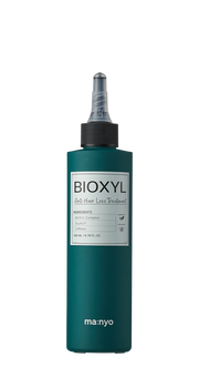 ProtoClinical k-beauty [MANYO FACTORY] BIOXYL Anti-Hair Loss Treatment 200ml with a narrow teal detail panel and dark side accents
