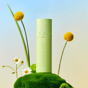 ProtoClinical k-beauty [MANYO FACTORY] Our Vegan Heartleaf Moisture Calming Essence 70ml with a soft blue, cream, and olive visual on a light background