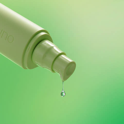 ProtoClinical k-beauty [MANYO FACTORY] Our Vegan Heartleaf Moisture Calming Essence 70ml with an olive and mint graphic, a soft brown center, and a darker left panel on a light background