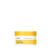 ProtoClinical k-beauty [MANYO FACTORY] Pure Bean Scrub Pack 100g single centered warm beige scrub pack container on a white background with pale yellow upper accents.