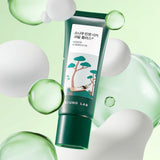 ProtoClinical k-beauty beauty product silhouette with a warm tan vertical center on an off-white background.