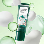 ProtoClinical k-beauty beauty product silhouette with a warm tan vertical center on an off-white background.