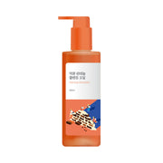 ProtoClinical k-beauty beige vertical beauty product silhouette with pale blue side accents on a light background.