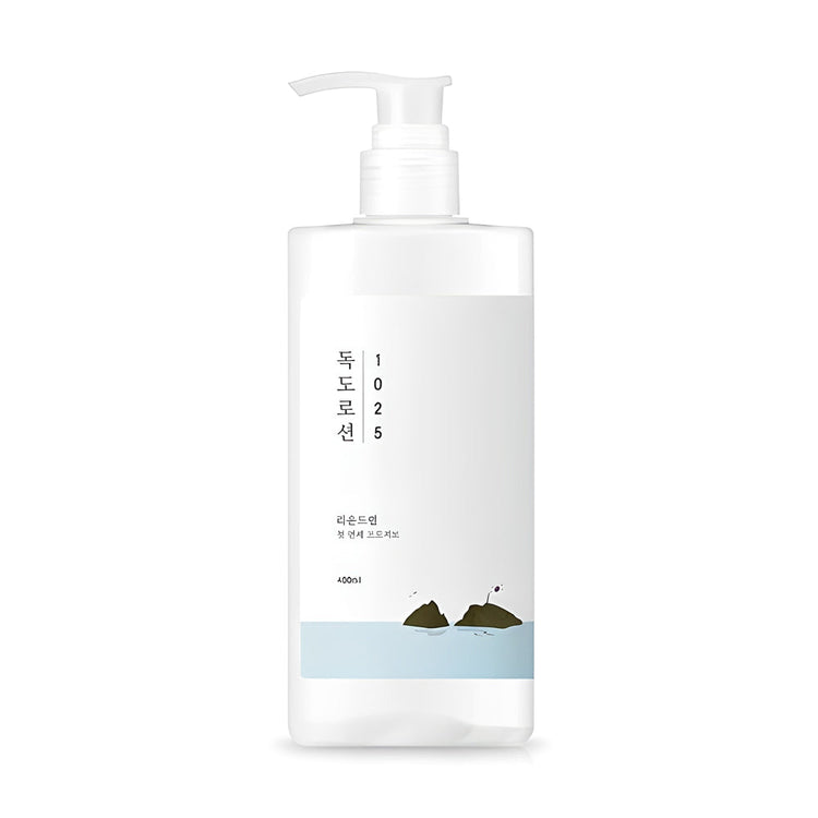 ProtoClinical k-beauty abstract beauty graphic with a vivid blue field on a pale background.