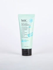 ProtoClinical k-beauty belif Problem Solution Vegan Cleansing Foam 100ml single upright cleansing foam tube in soft aqua packaging on a light background.