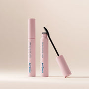 ProtoClinical k-beauty peripera Ink All Black Cara 7g (2type) single dark mascara tube centered upright on a peach background