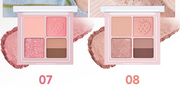 ProtoClinical k-beauty peripera Ink Pocket Shadow Palette 1.6gx4 single square eyeshadow palette packshot in a front-facing layout