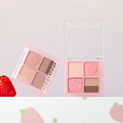 ProtoClinical k-beauty peripera Ink Pocket Shadow Palette 1.6gx4 single square eyeshadow palette packshot in a front-facing layout