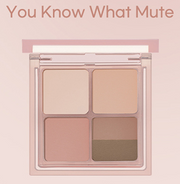 ProtoClinical k-beauty peripera Ink Pocket Shadow Palette 1.6gx4 single square eyeshadow palette packshot in a front-facing layout