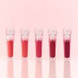 ProtoClinical k-beauty peripera Ink The Jelloble Tint 3.7g lip tint product in a square studio packshot with rosy pink color accents on a clean light background