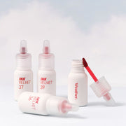 ProtoClinical k-beauty peripera Ink Velvet 4g [Peri's Color Center] lip tint product in square studio packshot with red and pink color accents on a clean light background