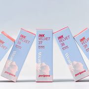 ProtoClinical k-beauty peripera Ink Velvet 4g [Peri's Color Center] lip tint product shown as a square packshot with pink tint details on a clean light background