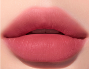 ProtoClinical k-beauty [PERIPERA] Ink Airy Velvet (AD) 4g (#7,#8,#31~#35) shown in a coral-red shade detail graphic with rectangular color swatches, dark tint shapes, and pale green corner accents