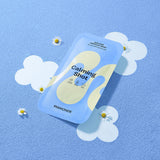 ProtoClinical k-beauty Mamonde Calming Shot Azulene Ampoule Mask 23ml X 10ea blue product graphic with a soft white accent on a blue background