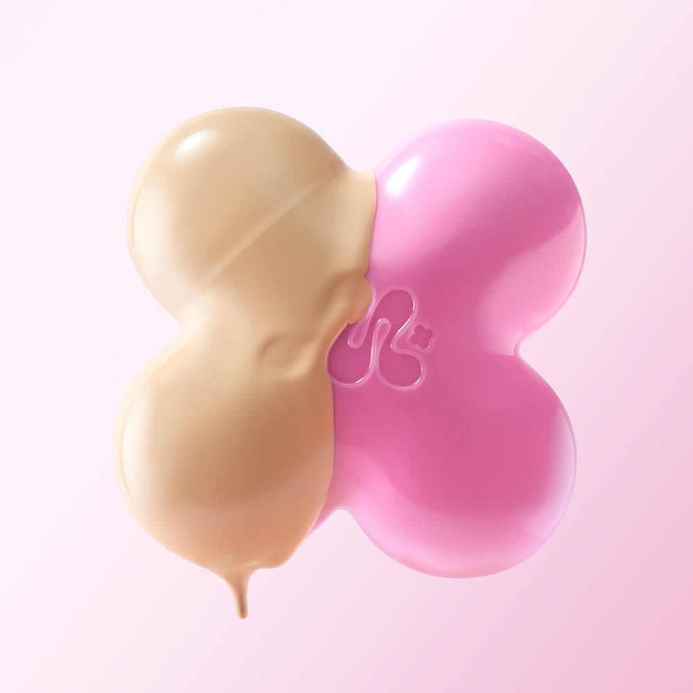 ProtoClinical k-beauty soft red beauty product detail on a rose-toned background.