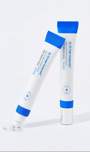 ProtoClinical k-beauty Seapuri Dr.33 Hair Ampoule 20ml shown in a close-up of a soft blue rounded package with a darker blue top on a light background