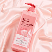 BIOKLASSE MILK BAOBAB CERA Body Wash 1200ml #Flora Bouquet by ProtoClinical shown in body wash packaging on a clean background for a k-beauty body care routine.