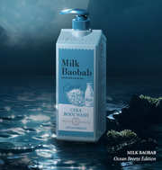 BIOKLASSE MILK BAOBAB CERA Body Wash 1200ml #Ocean Breeze by ProtoClinical shown in body wash packaging on a clean background for a k-beauty body care routine.