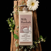 BIOKLASSE MILK BAOBAB CERA Body Wash 1200ml #White Soap by ProtoClinical shown in body wash packaging on a clean background for a k-beauty body care routine.