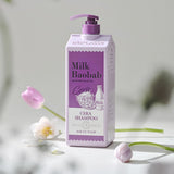 ProtoClinical k-beauty BIOKLASSE MILK BAOBAB Cera Hair Shampoo 1200ml #Mauve Tulip in a single shampoo bottle packshot on a white background