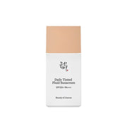 [Beauty of Joseon] Daily Tinted Fluid Sunscreen SPF50+ PA+++ 50ml by ProtoClinical displayed in branded sunscreen packaging on a white background, highlighting the product design for a k-beauty routine.