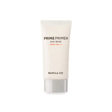 ProtoClinical k-beauty BANILA CO Prime Primer Sun Base SPF50+ PA++++ 50ml single upright beige primer package centered on a white background with soft peach side accents.