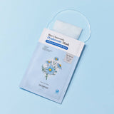 ProtoClinical k-beauty SKINFOOD Blue Chamomile Hyaluronic Mask Sheet 25g X 10ea single pale blue rectangular mask packet with a peach-toned upper panel centered on a light background