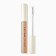 ProtoClinical k-beauty SKINFOOD Salmon PDRN Eyelash Serum 7.6g single upright beige lash serum package centered on a pale blue and white background
