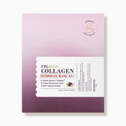 ProtoClinical k-beauty SKINFOOD Fig Vegan Collagen Hydrogel Mask Sheet 31g X 5ea single mauve packet with a dark gray lower band on a light background.