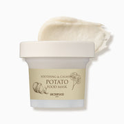 ProtoClinical k-beauty SKINFOOD Potato Food Mask 120g single pale beige mask jar centered on a light background with soft aqua side shading