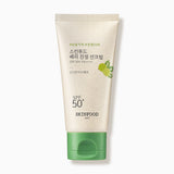 ProtoClinical k-beauty SKINFOOD Berry Soothing Sun Cream SPF50+ PA++++ 50ml single sun cream packaging on a clean white background