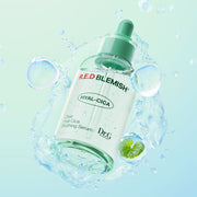 ProtoClinical k-beauty Dr.G RED BLEMISH Clear Hyal Cica Soothing Serum 50ml shown as a warm mauve bottle silhouette with a pale center on a light background