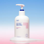 ProtoClinical k-beauty Dr.G Dermoisture Barrier.D Rich Derm Body Lotion 400ml shown as dark navy packaging with a soft cream center on a light background