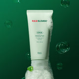 ProtoClinical k-beauty Dr.G RED BLEMISH Cica Cleansing Foam 120ml single cleansing foam tube centered on a light background.