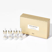 ProtoClinical k-beauty beauty packaging with a warm beige upper section and pale blue lower section on a light background.