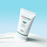 ProtoClinical k-beauty Dr.G RED BLEMISH Soothing Up Sun 50ml single sunscreen tube centered on a light background.