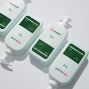 ProtoClinical k-beauty soft teal beauty packaging with a warm beige center on a light background.