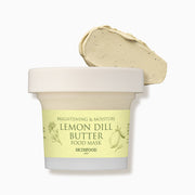 ProtoClinical k-beauty SKINFOOD Lemon Dill Butter Food Mask 120g single pale yellow mask jar centered on a light lavender background