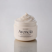 Arencia Rice Mucin Cleanser 120g by ProtoClinical shown in a detailed cleanser product layout on a clean background, highlighting the branded packaging for a k-beauty skincare routine.