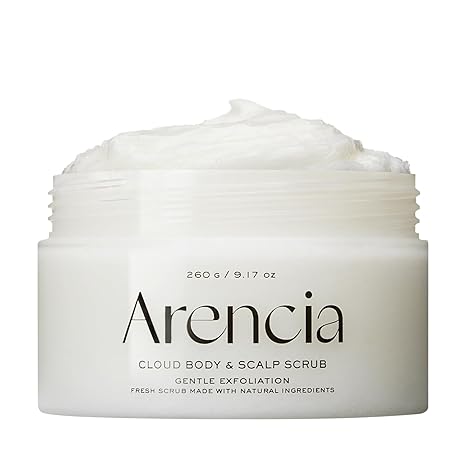 Arencia Fresh Cloud Body Scrub 260g (5 Types) by ProtoClinical shown in a clean product layout with branded body scrub packaging for a k-beauty body care routine.